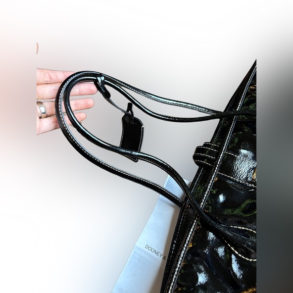 Dooney & Bourke Black Patent Leather Bag - Picture 5 of 8